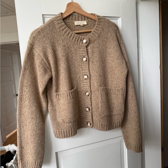 Sezane Edouard Cardigan - Natural Beige - Picture 2 of 3